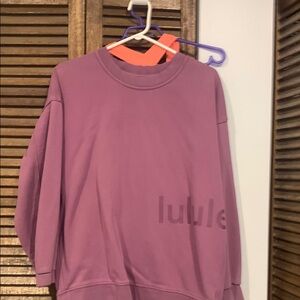 Lululemon Athletica Purple Crew Neck Sweater